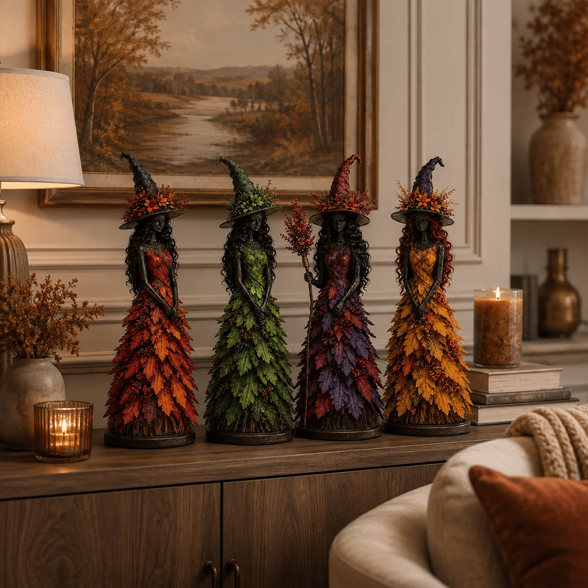 📦 Free Shipping🧙‍♀️Enchanted Autumn Witch Figurine
