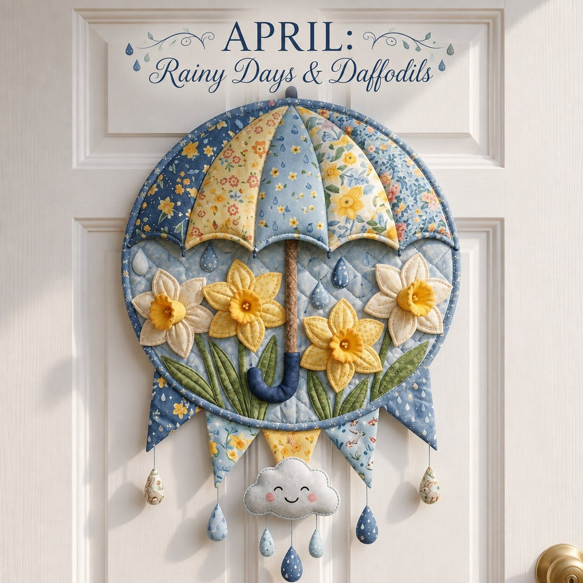 12-Month Themed Quilted Door Hanger Sewing Kit | Beginner-Friendly DIY with Fabrics & Instructions