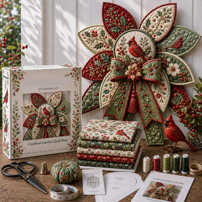 DIY Garden Quilt Bow Sewing Craft Kit