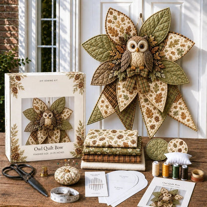 DIY Quilted Animal Door Hanging Sewing Kit