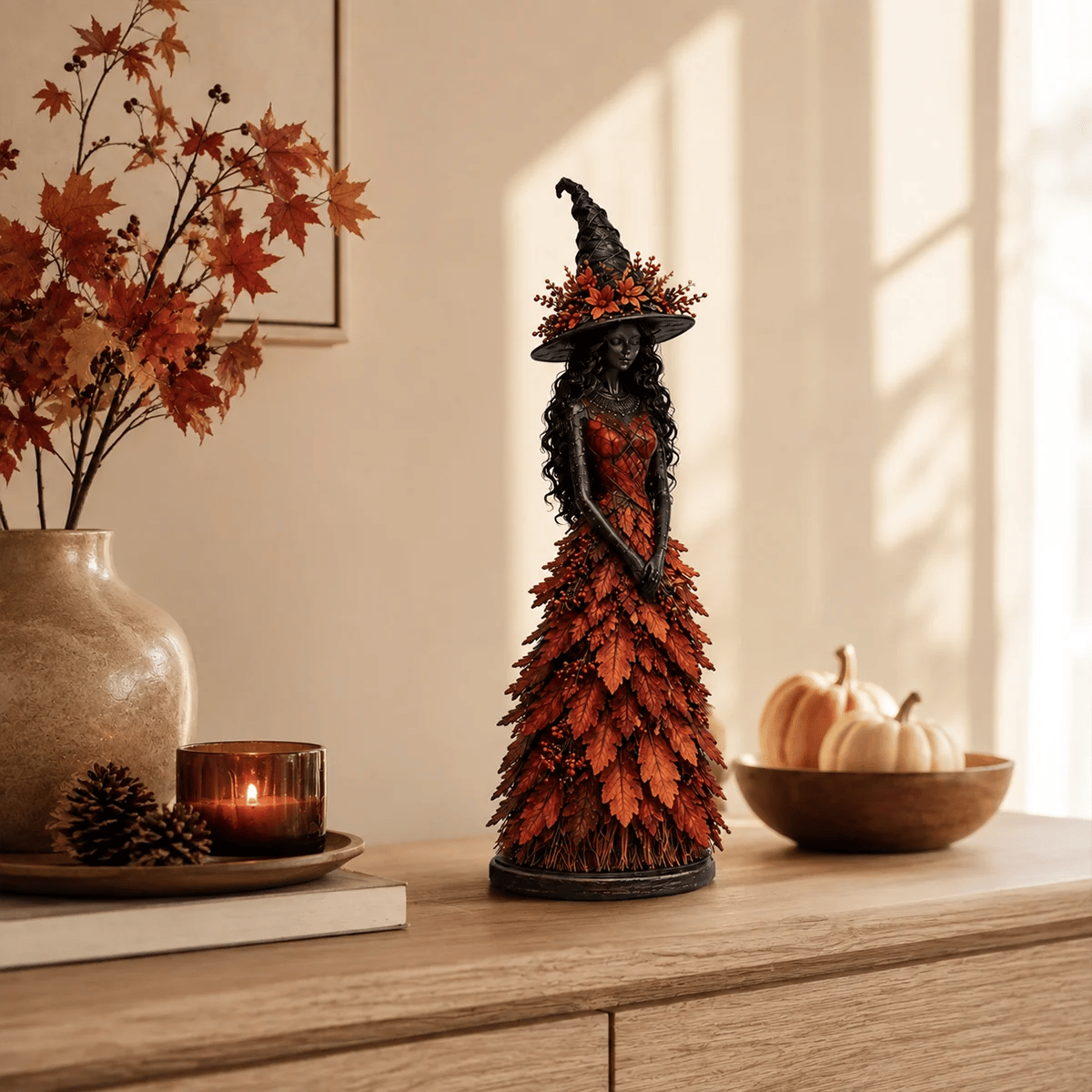 📦 Free Shipping🧙‍♀️Enchanted Autumn Witch Figurine