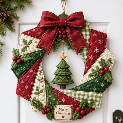 ⏳ Last Day 49% OFF – 🎄Beginner-Friendly DIY Christmas Fabric Wreath Kit Collection | Complete Kit with Coordinated Fabrics, Wreath Materials & Step-by-Step Guide Included 💕