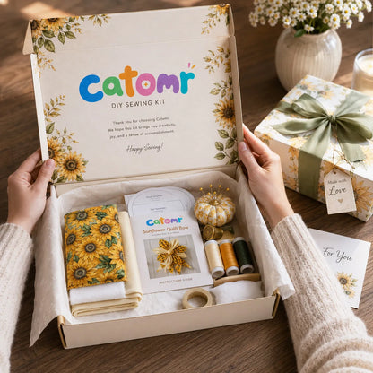 🎁✨Last Day 55% OFF- Large Patchwork Bow Sewing Kit (Beginner-Friendly)