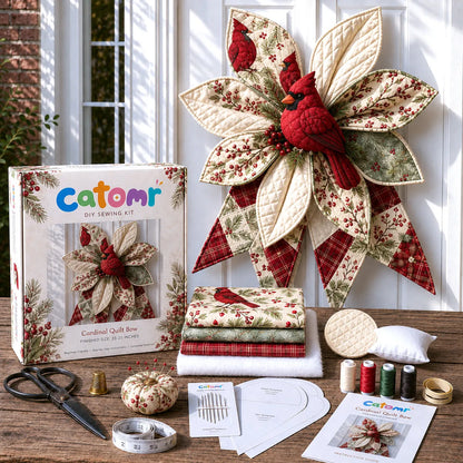 🎁✨Last Day 55% OFF- Large Patchwork Bow Sewing Kit (Beginner-Friendly)