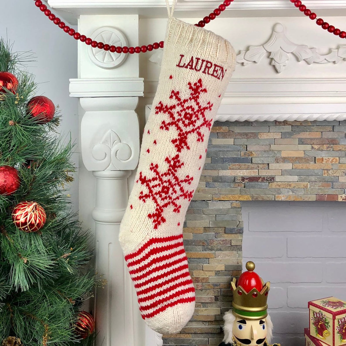 Personalized Christmas Stocking – Custom Name Holiday Stocking