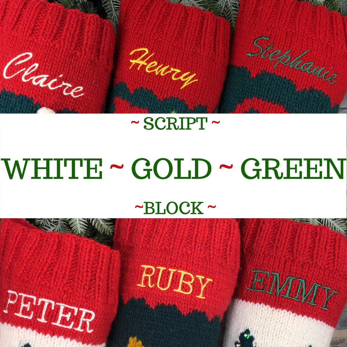 Personalized Christmas Stocking – Custom Name Holiday Stocking
