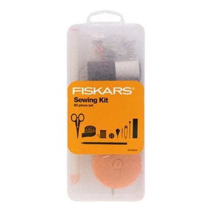 Fiskars Sewing Survival Kit - 62 Piece Travel Size Essentials