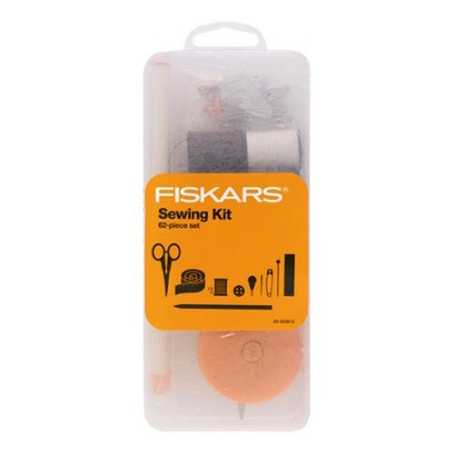 Fiskars Sewing Survival Kit - 62 Piece Travel Size Essentials