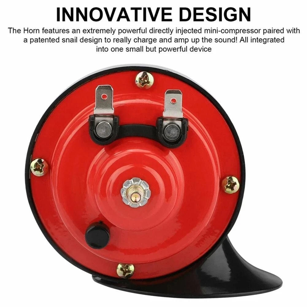 12V Loud Car Horn – Universal Electric Snail Horn for Cars, Trucks, Motorcycles & SUVs